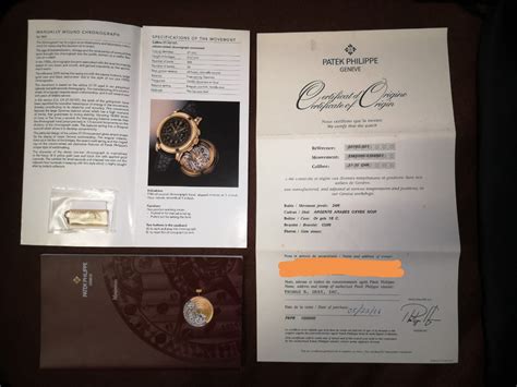 patek philippe extrait des archives|Patek Philippe certificate of origin.